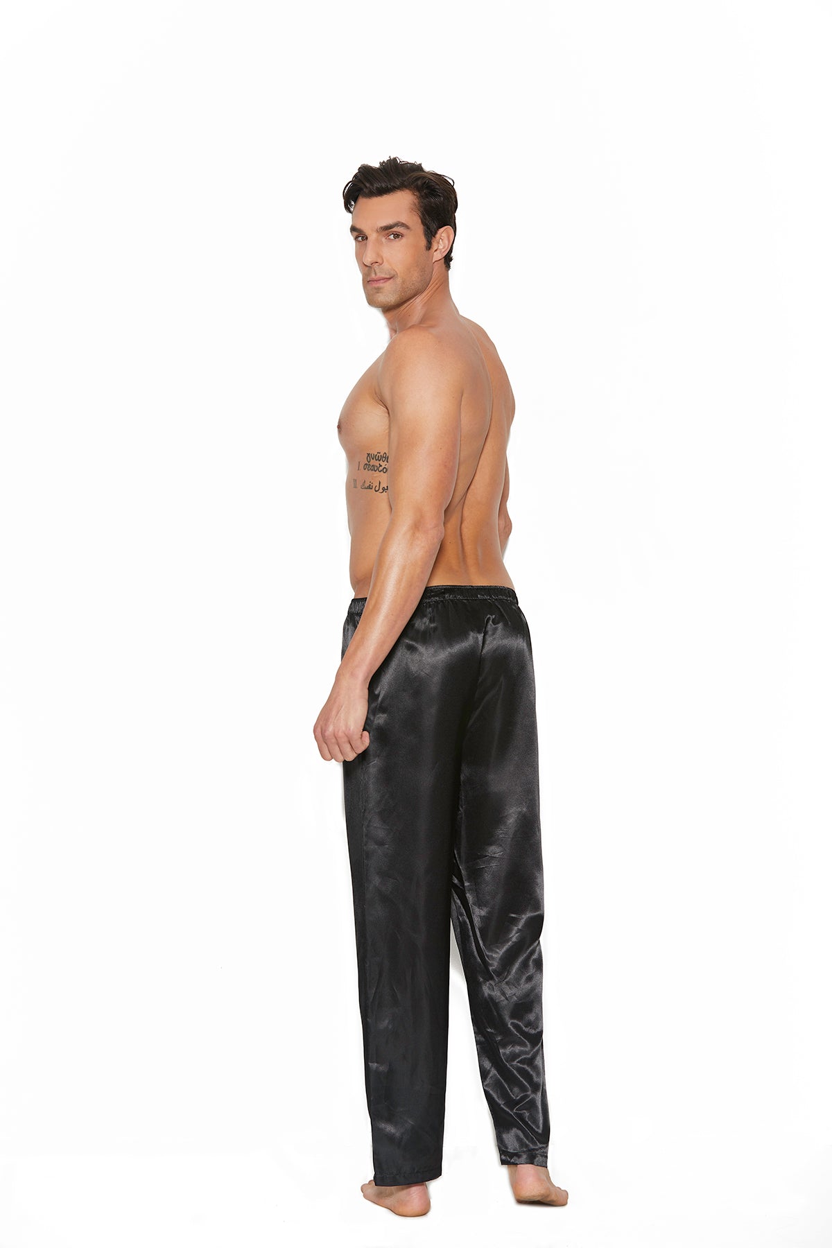 Women's Charmeuse satin unisex pants.
