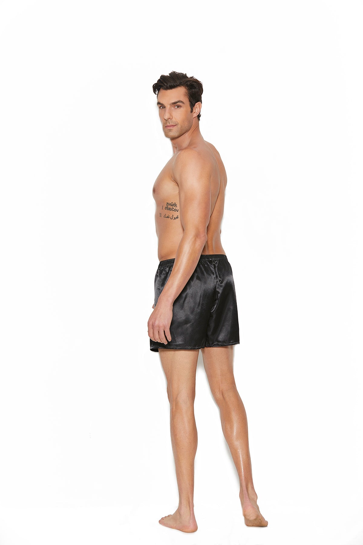 Women's Charmeuse satin unisex boxer short. 