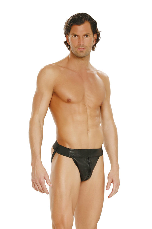 Men's leather jock strap. 